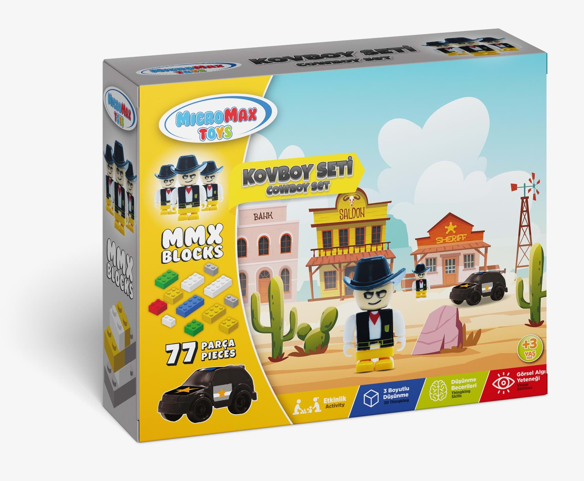  BLOK 77 PARÇA KOVBOY SETİ resmi